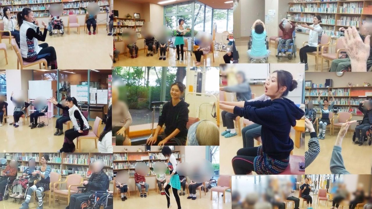 中野バレエ介護施設にてバレエボランティア